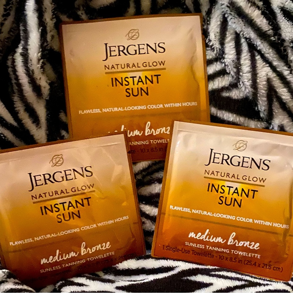 💛JERGENS Natural Glow INSTANT SUN TOWELETTES💛